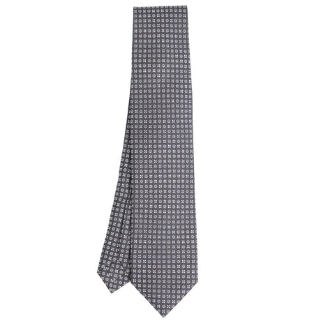 DARK GREY 7 FOLD SARTORIAL SILK TIE
