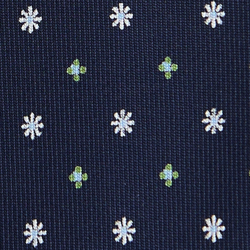 CRAVATTA SARTORIALE 7 PIEGHE IN SETA BLU SCURO