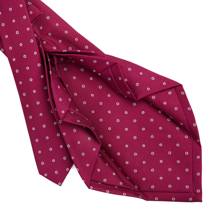 FUCHSIA 7 FOLD SARTORIAL SILK TIE