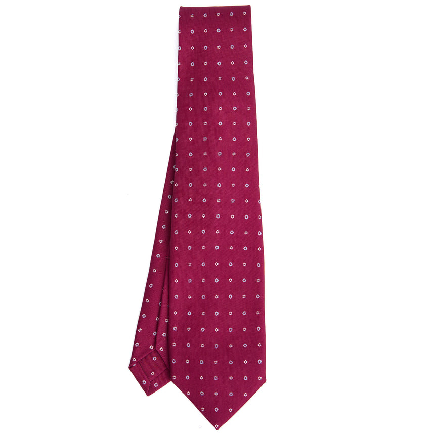 FUCHSIA 7 FOLD SARTORIAL SILK TIE