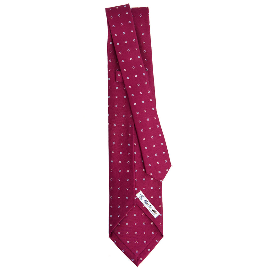 FUCHSIA 7 FOLD SARTORIAL SILK TIE