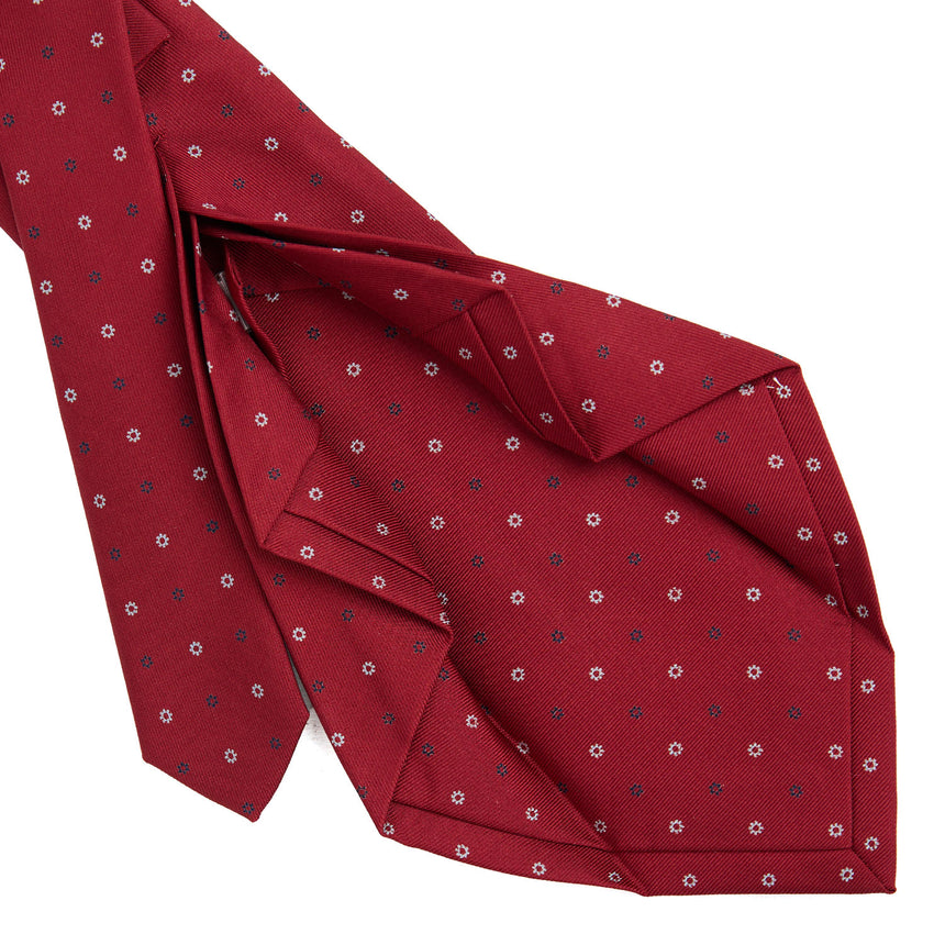BURGUNDY 7 FOLD SARTORIAL SILK TIE