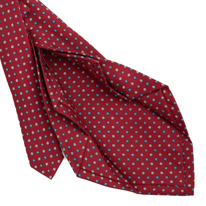BURGUNDY 7 FOLD SARTORIAL SILK TIE