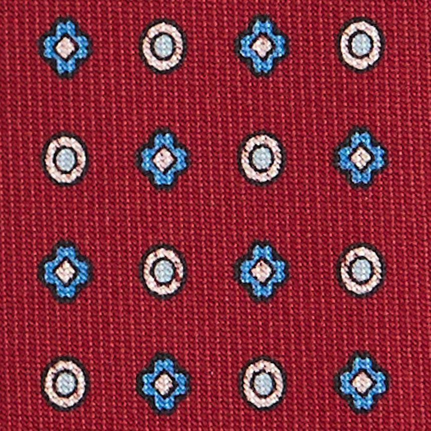 BURGUNDY 7 FOLD SARTORIAL SILK TIE