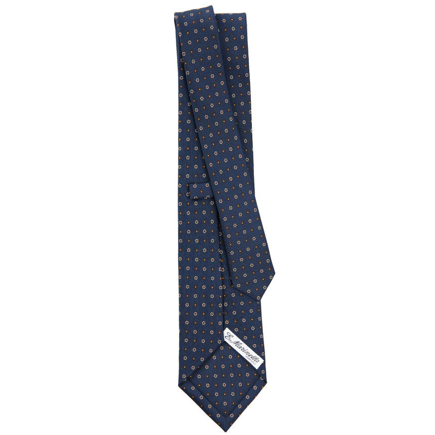 CRAVATTA SARTORIALE CLASSICA IN SETA BLU SCURO