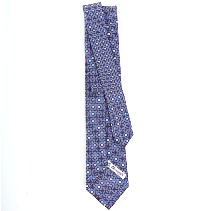 POWDER BLUE SARTORIAL PRINTED SILK TIE