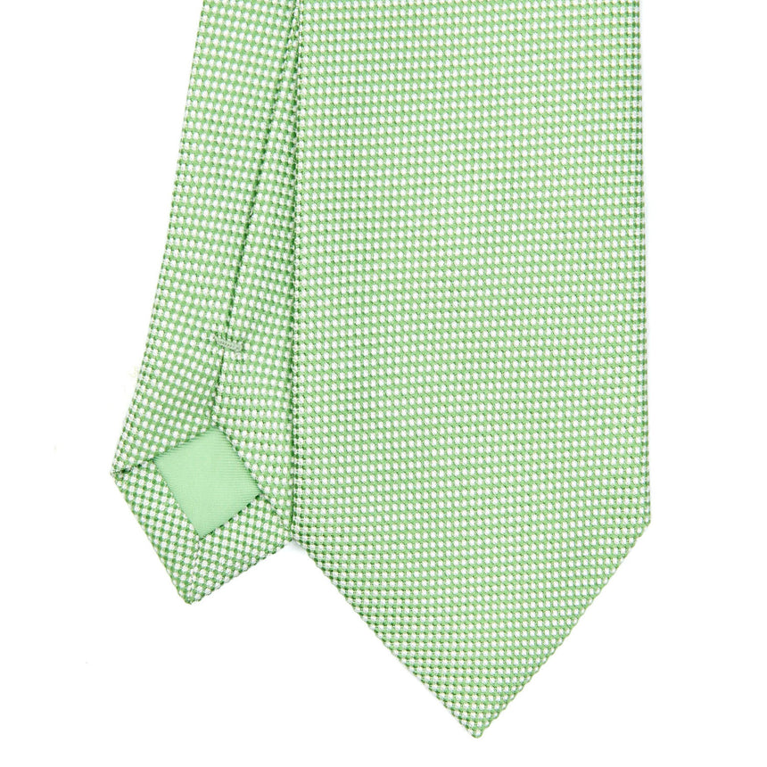 LIGHT GREEN CEREMONIAL JACQUARD SILK TIE