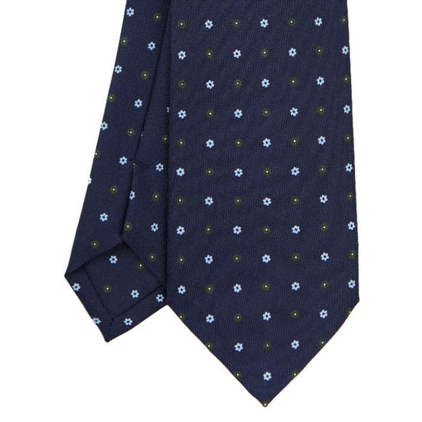 CRAVATTA SARTORIALE CLASSICA IN SETA BLU SCURO