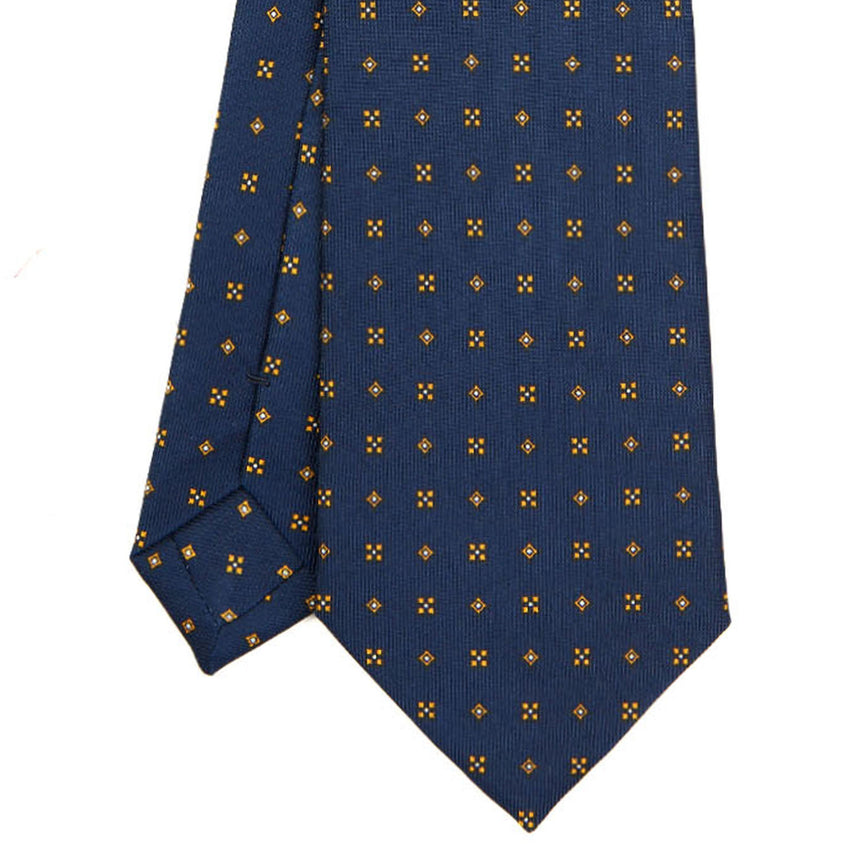CRAVATTA SARTORIALE CLASSICA IN SETA BLU SCURO