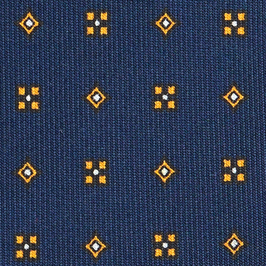 CRAVATTA SARTORIALE CLASSICA IN SETA BLU SCURO
