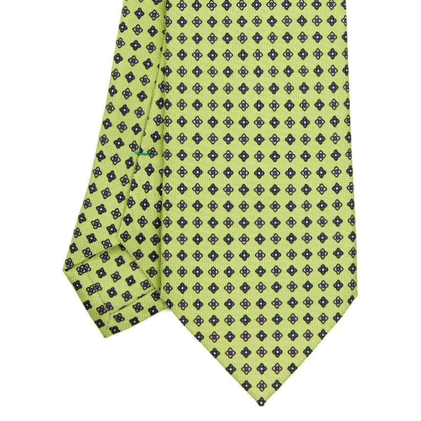 LIGHT GREEN SARTORIAL PRINTED SILK TIE
