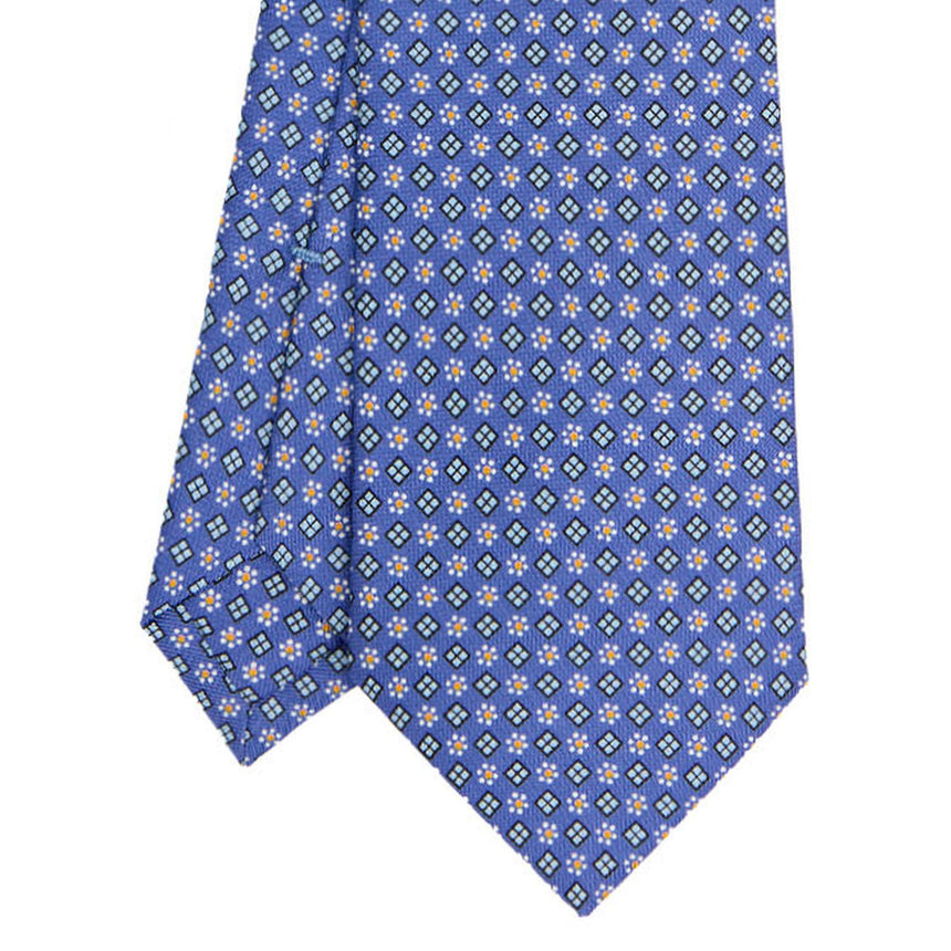 POWDER BLUE SARTORIAL PRINTED SILK TIE