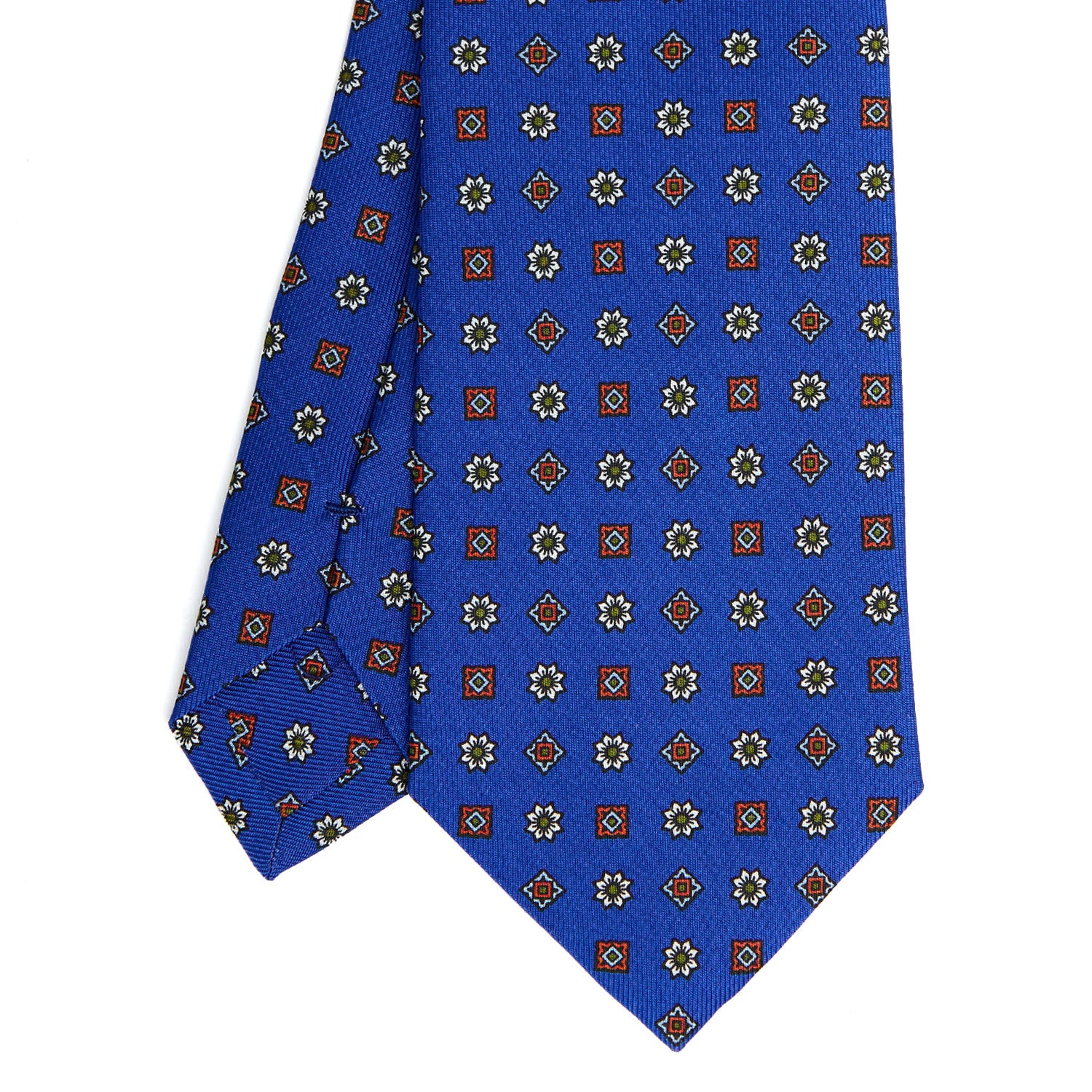 小物 E.Marinella Bluette Classic Silk Tie - Small Flower Pattern – E.Marinella