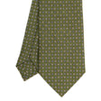 olive_green_classic_silk_tie_small_flower_pattern_tip_detail