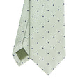 light_green_ceremonial_jacquard_silk_tie_polka_dot_pattern_tip_detail
