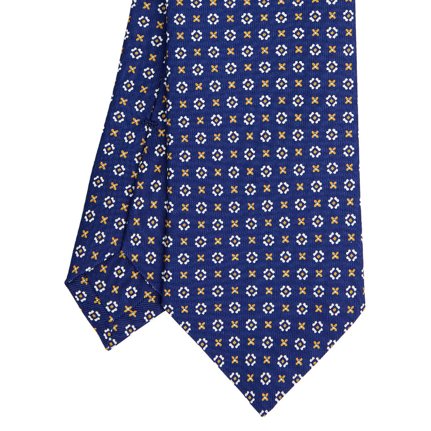 CRAVATTA SARTORIALE CLASSICA IN SETA BLU