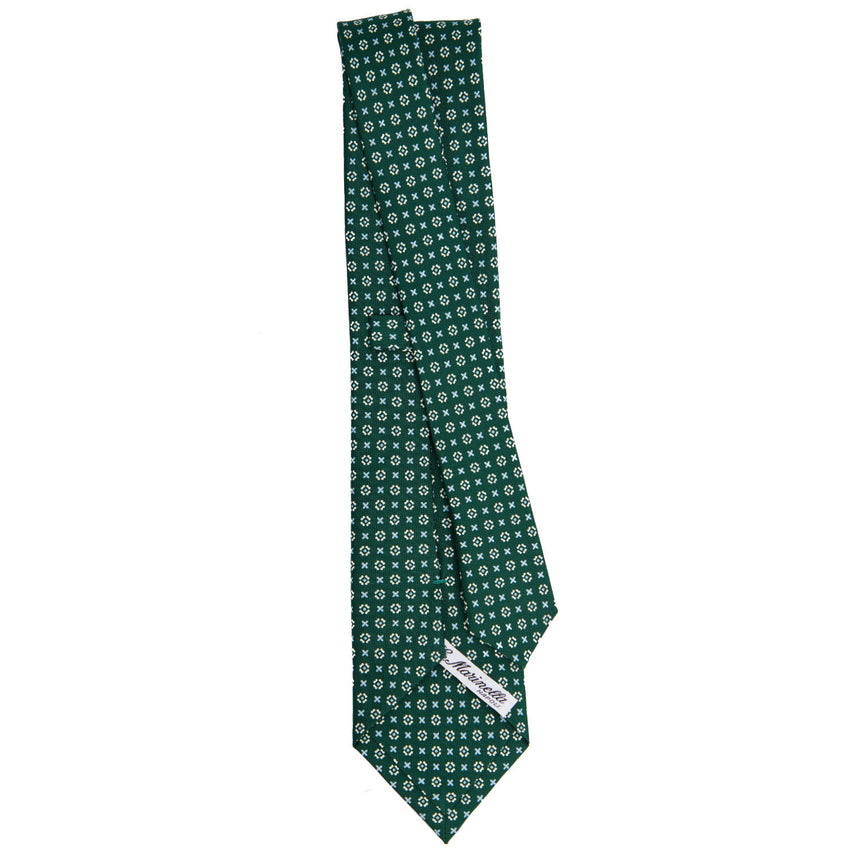 CRAVATTA SARTORIALE CLASSICA IN SETA VERDE SCURO