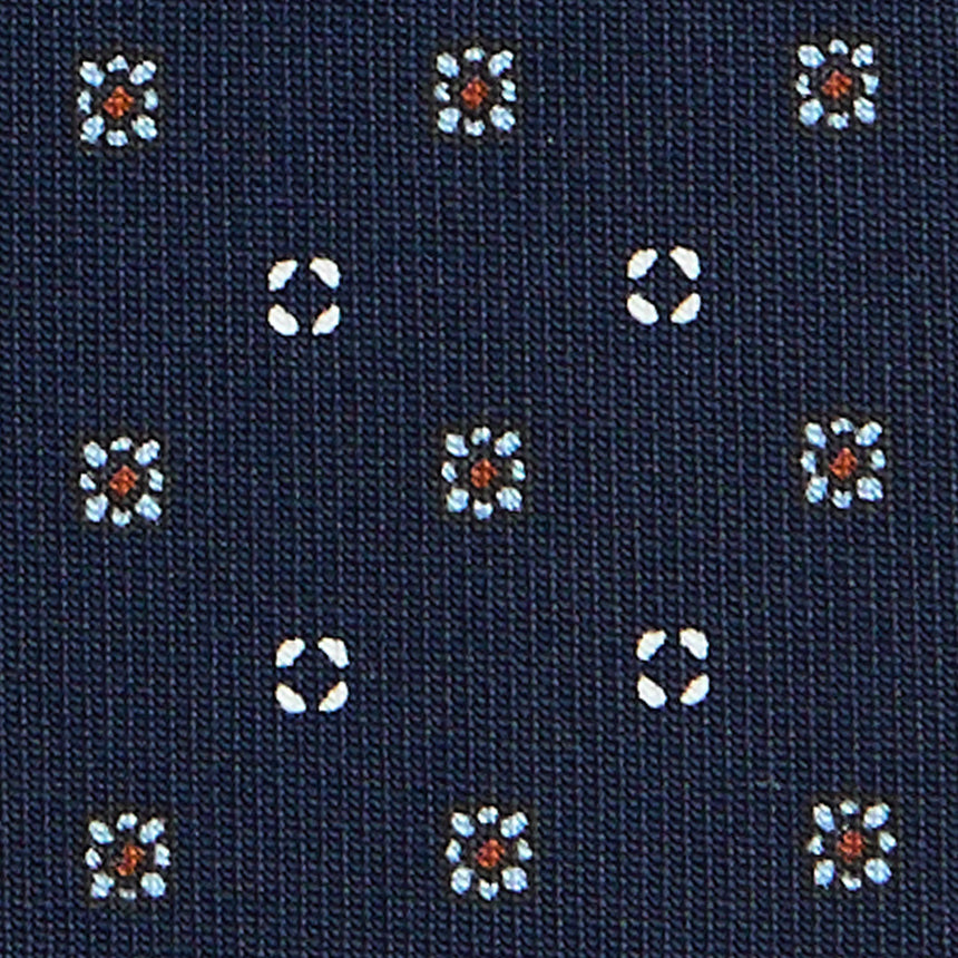 CRAVATTA SARTORIALE CLASSICA IN SETA BLU SCURO