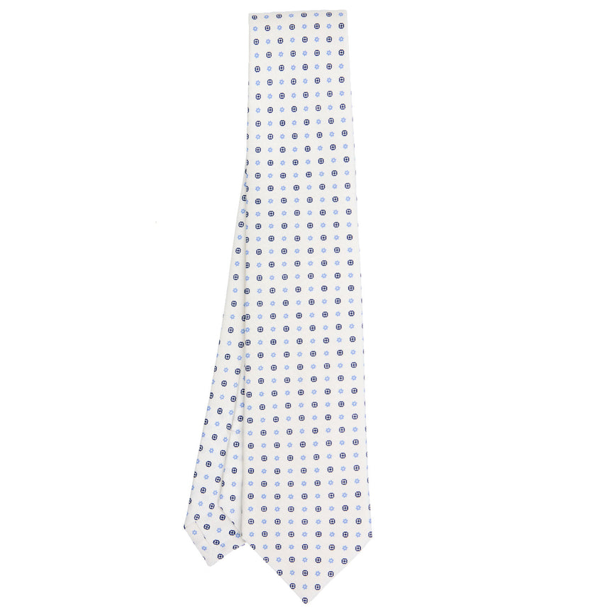 WHITE SARTORIAL CLASSIC SILK TIE