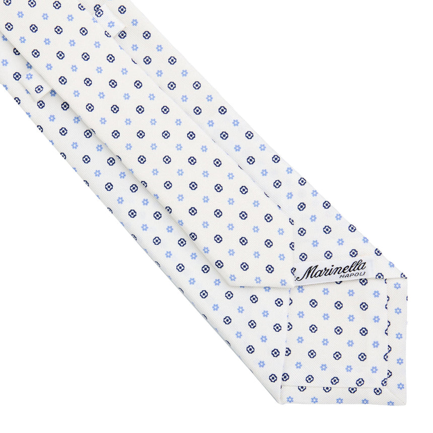 WHITE SARTORIAL CLASSIC SILK TIE