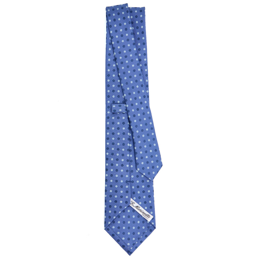 CRAVATTA SARTORIALE CLASSICA IN SETA AZZURRO POLVERE