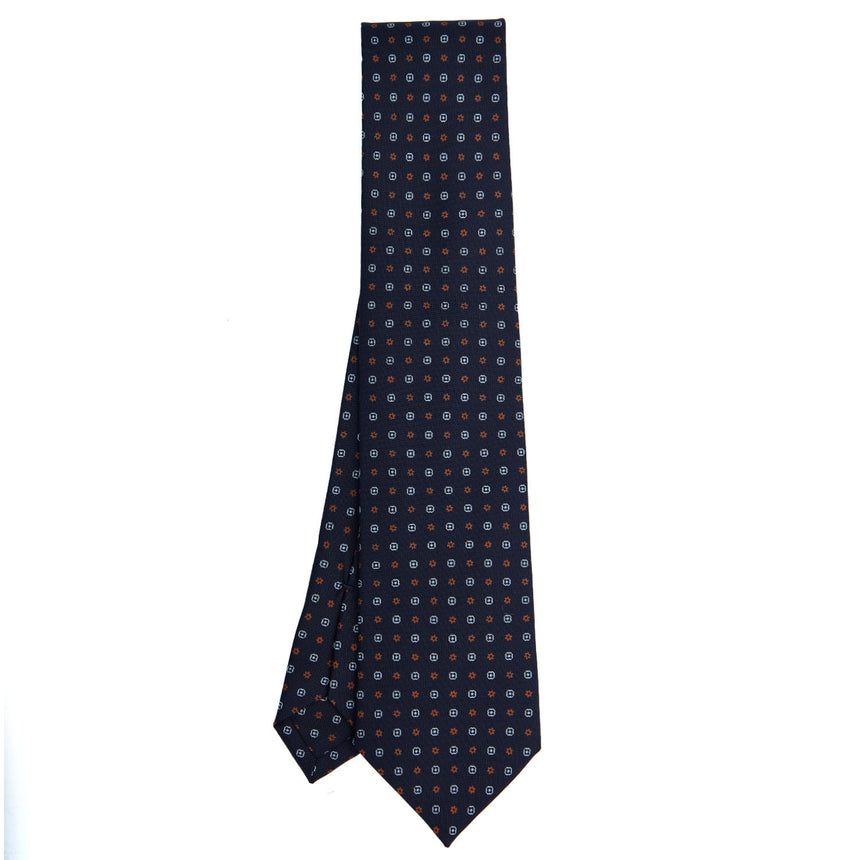 CRAVATTA SARTORIALE CLASSICA IN SETA BLU SCURO