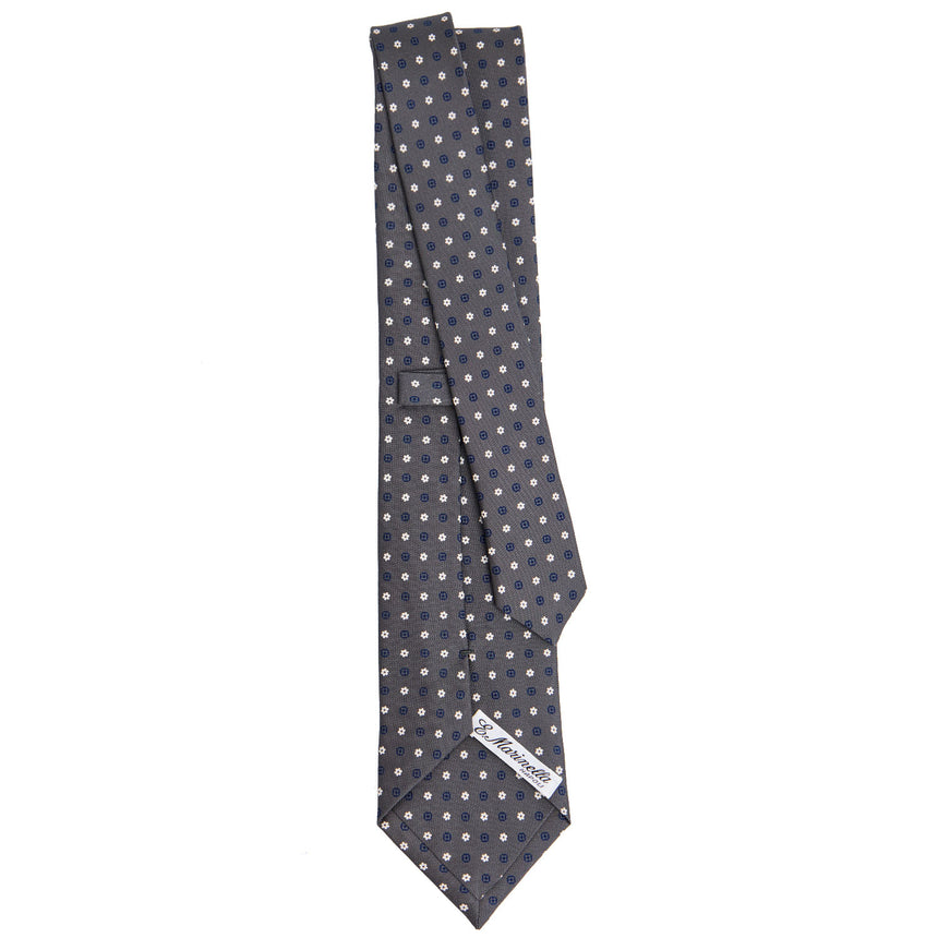 CRAVATTA SARTORIALE CLASSICA IN SETA GRIGIO SCURO