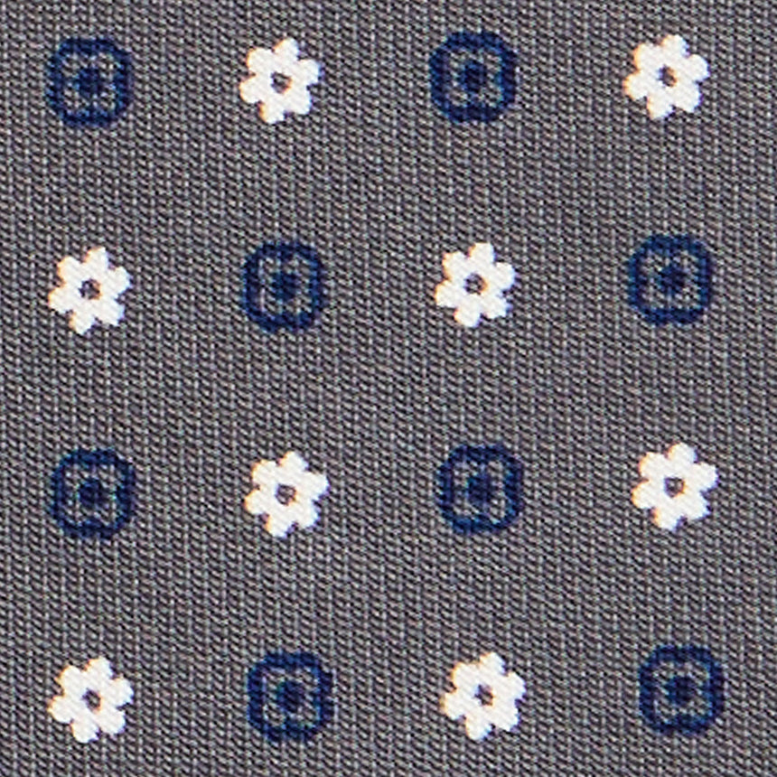 CRAVATTA SARTORIALE CLASSICA IN SETA GRIGIO SCURO