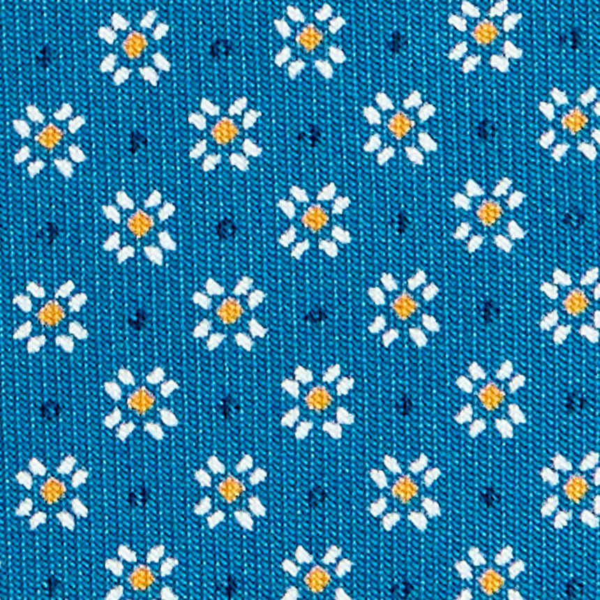 CRAVATTA SARTORIALE CLASSICA IN SETA BLU MEDIO