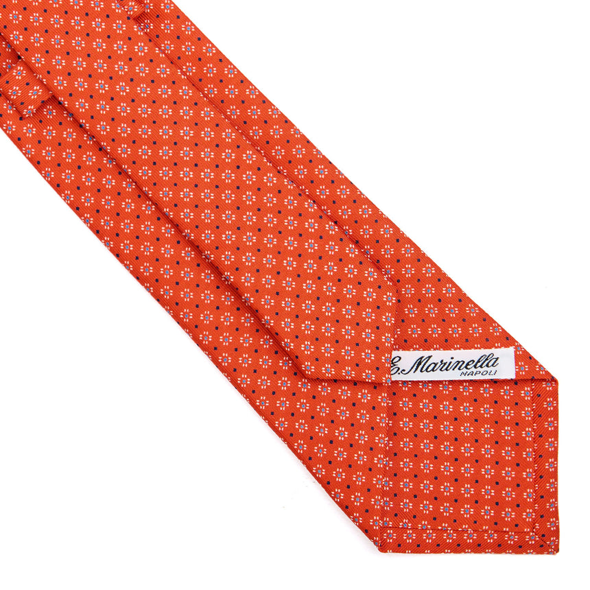 CRAVATTA SARTORIALE CLASSICA IN SETA ARANCIONE