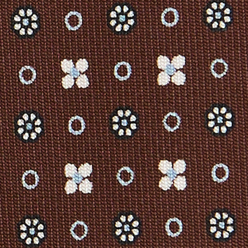 DARK BROWN SARTORIAL CLASSIC SILK TIE