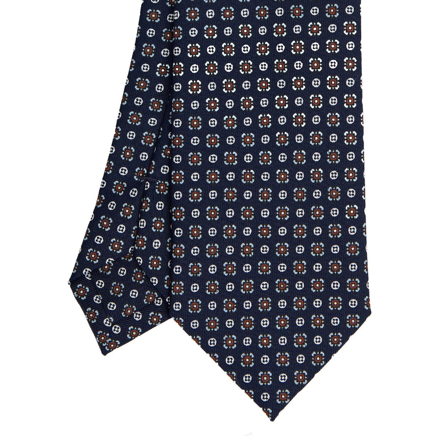 CRAVATTA SARTORIALE CLASSICA IN SETA BLU SCURO