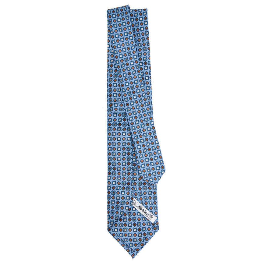 CRAVATTA SARTORIALE CLASSICA IN SETA AZZURRA