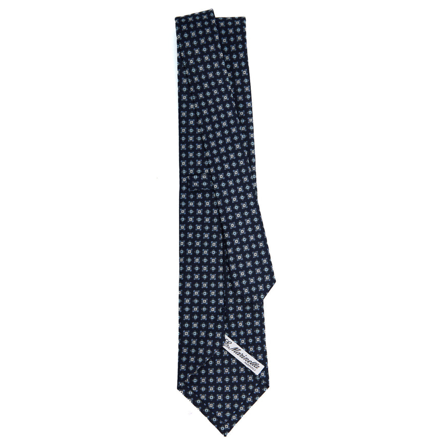 CRAVATTA SARTORIALE CLASSICA IN SETA BLU SCURO