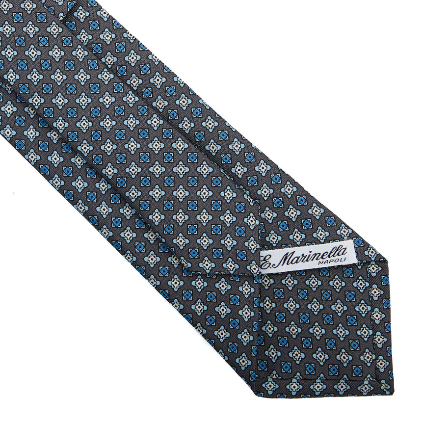 CRAVATTA SARTORIALE CLASSICA IN SETA GRIGIO SCURO