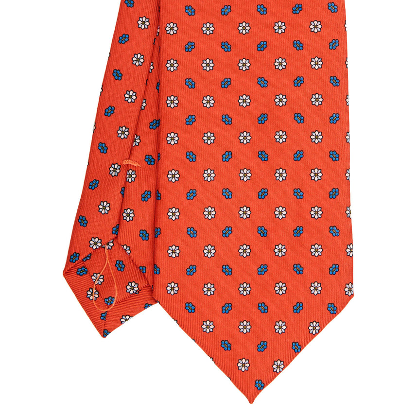 CRAVATTA SARTORIALE CLASSICA IN SETA ARANCIONE