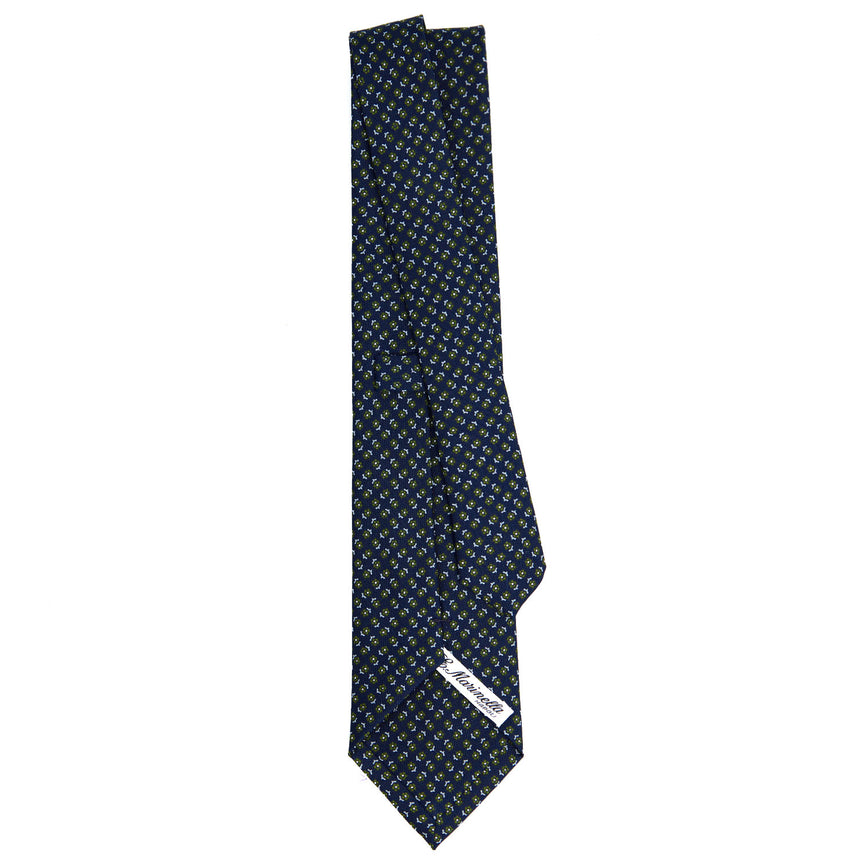 CRAVATTA SARTORIALE CLASSICA IN SETA BLU SCURO