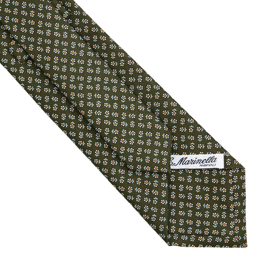 OLIVE GREEN  CLASSIC SILK TIE