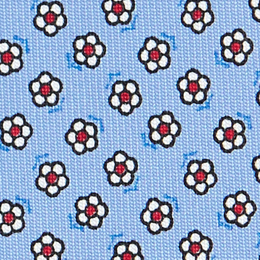 CRAVATTA SARTORIALE CLASSICA IN SETA AZZURRA