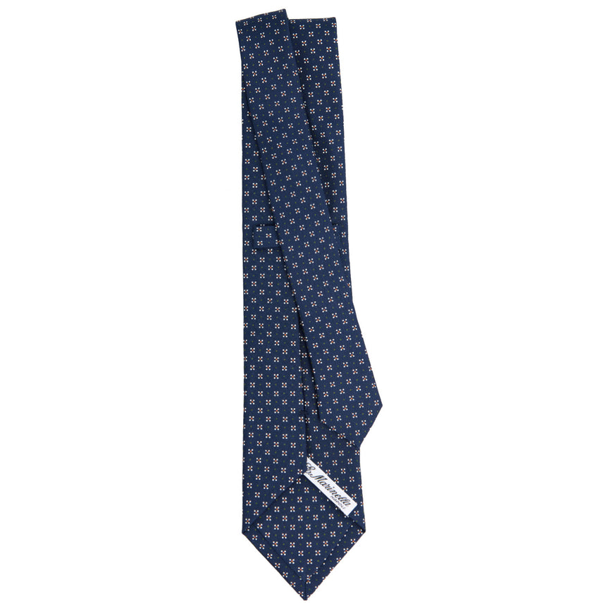 CRAVATTA SARTORIALE CLASSICA IN SETA BLU SCURO