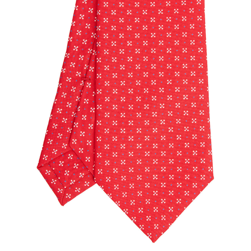 RED SARTORIAL CLASSIC SILK TIE
