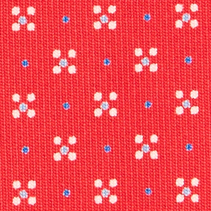 RED SARTORIAL CLASSIC SILK TIE
