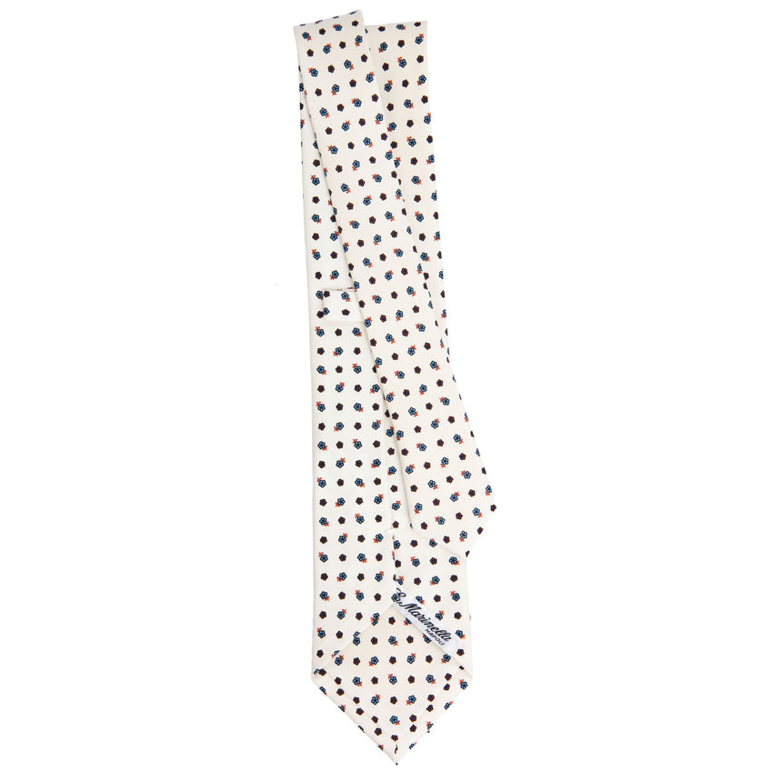 WHITE SARTORIAL CLASSIC SILK TIE