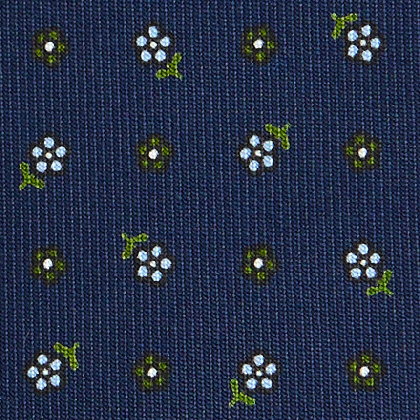 CRAVATTA SARTORIALE CLASSICA IN SETA BLU SCURO