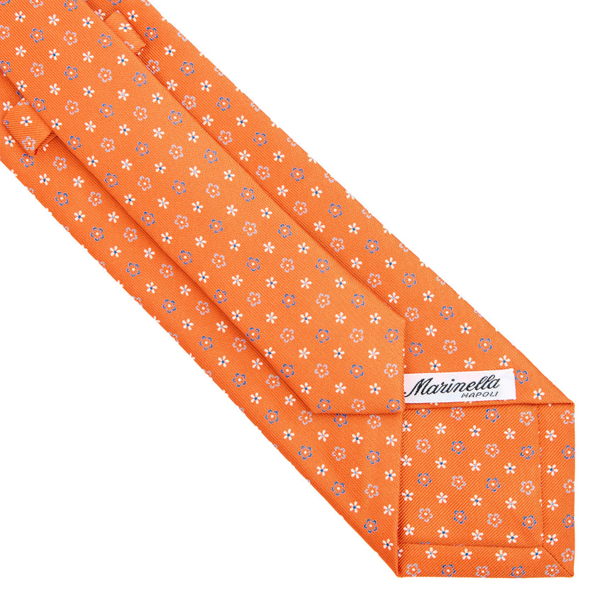 CRAVATTA SARTORIALE CLASSICA IN SETA ARANCIONE