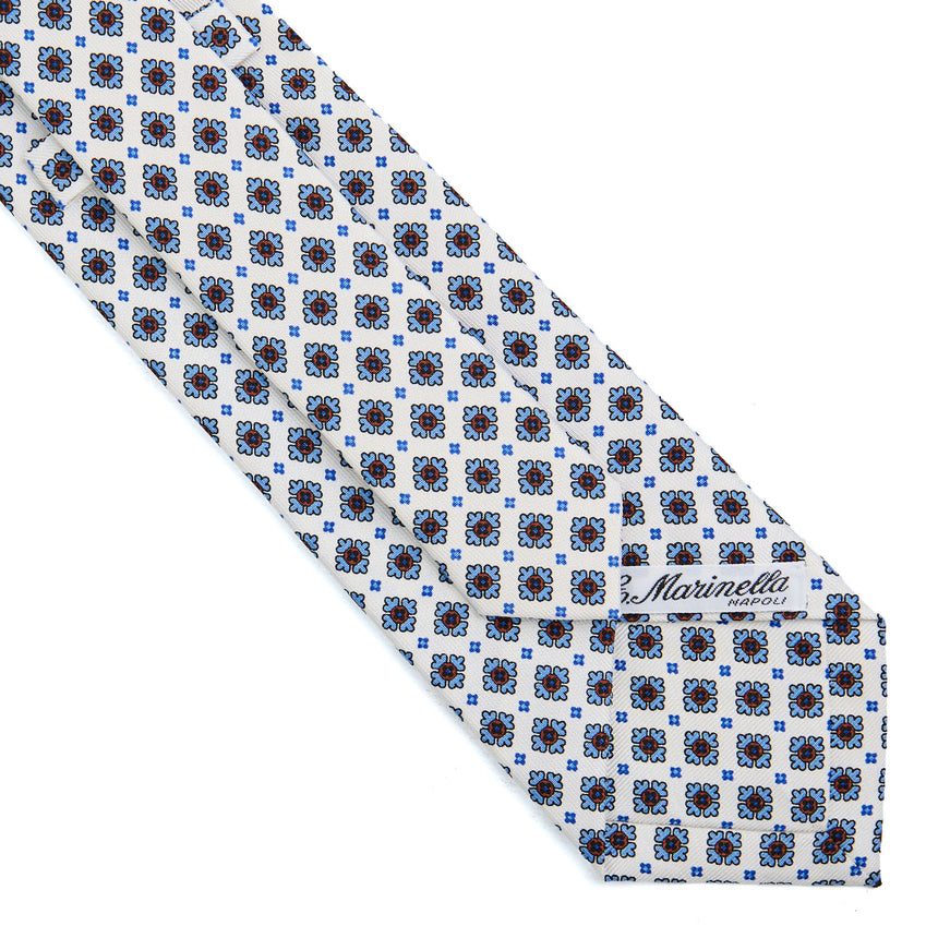 CRAVATTA SARTORIALE CLASSICA IN SETA BIANCA