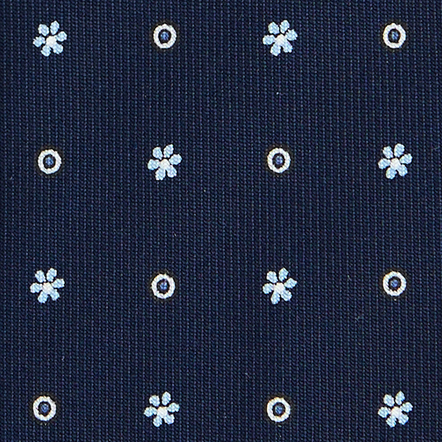 CRAVATTA SARTORIALE CLASSICA IN SETA BLU SCURO