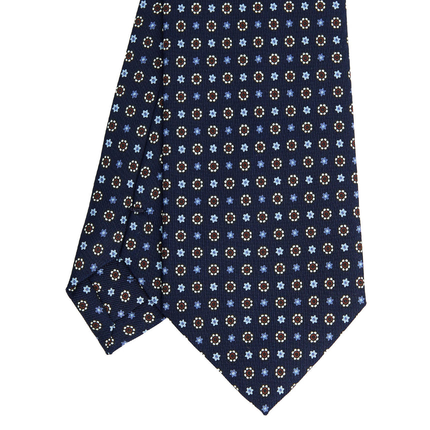 CRAVATTA SARTORIALE CLASSICA IN SETA BLU SCURO