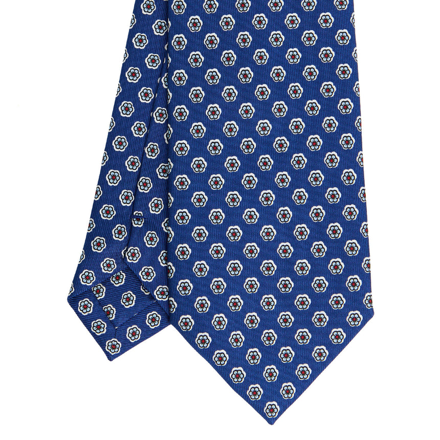 CRAVATTA SARTORIALE CLASSICA IN SETA BLU