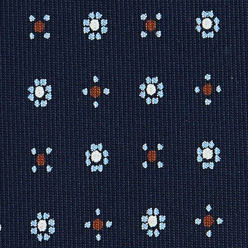 CRAVATTA SARTORIALE CLASSICA IN SETA BLU SCURO